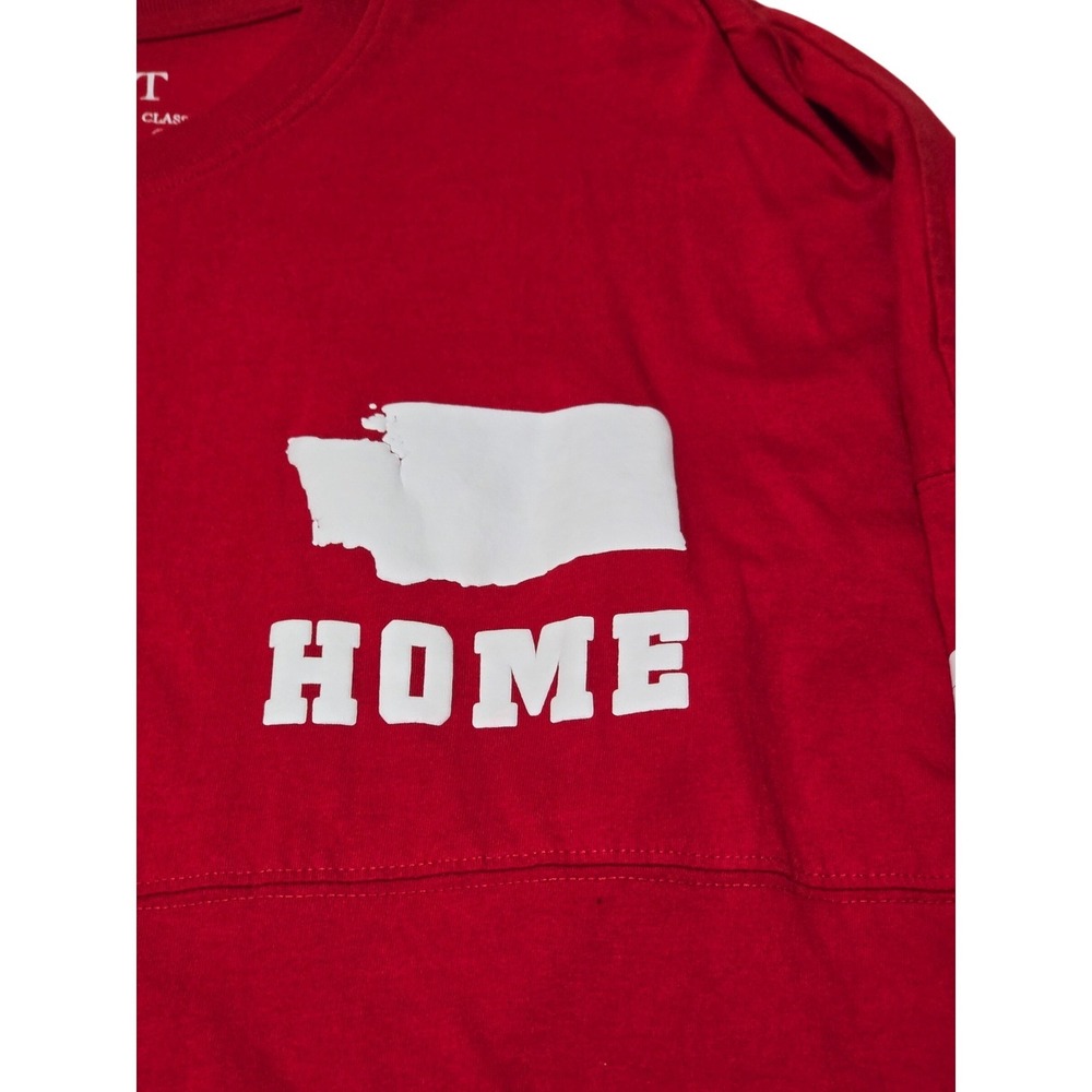 EXIST Washington HOME Red Long Sleeve Spirit Jersey Style Shirt‎ XL /0131